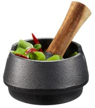 GEFU X-PLOSION Mörser und Stößel aus Gusseisen, Schwarz, one Size