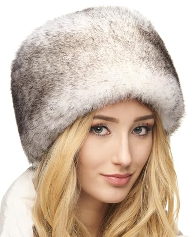 Futrzane Siberian Chapeau Cosaque - Bonnet Fourrure Femme - Chapka Russe Hiver
