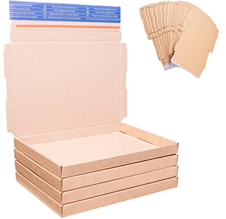 BIGtec 500 Großbriefkartons 230 x 160 x 20mm braun Faltschachtel Post Großbrief Karton Versand Verpackung Postkarton Selbstklebeverschluss selbstklebend Aufreißfaden DHL Paket Päckchen DPD Hermes GLS