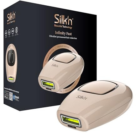 Silk'n Infinity Fast IPL Hair Removal Device for Body and Face 600K Ultra Fast Light Pulses Suitable for All Skin Tones