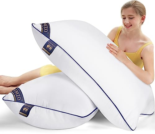 MZOIMZO Supportive Firm Bed Pillows for Sleeping- King Size, Set of 2, Cooling Hotel Quality with Premium Soft Down Alternative Fill for Back, Stomach or Side Sleepers, 20''x34''