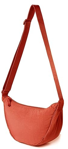 Borsa a Tracolla,Borsa a Tracolla per Donna Borsa a Tracolla Piccola in Nylon a Mezzaluna Morbida Borsa a Tracolla Casual Borsa a Tracolla Zaino a Tracolla