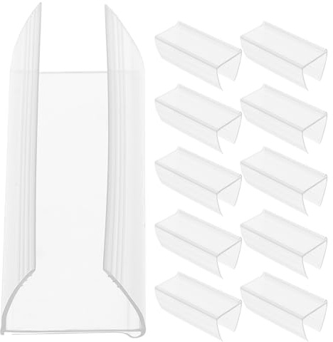 Operitacx Set di 30 supporti per etichette di prezzo clip di visualizzazione trasparenti 6.00 x 2.50 x 2.20 cm supporto etichetta per supermercato ufficio organizzazione
