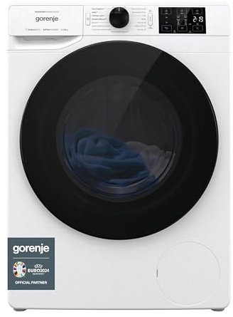 Gorenje W2AM 14 AP Waschmaschine mit 10 kg Fassungsvermögen, Made in Europe, 16 Programme, SteamTech, AquaStop, Kindersicherung, StopAdd Go, Daunenwäsche, weiß