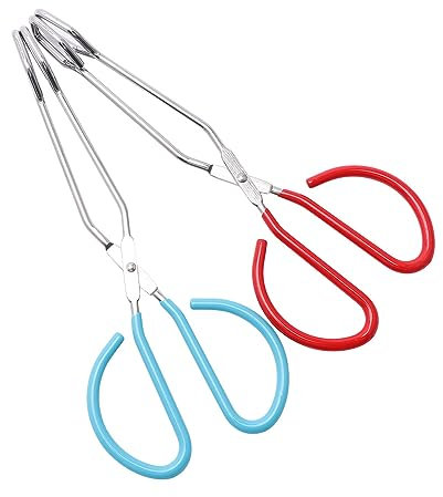 Leadigol Pinze a forbice, pinze portatili per barbecue, pasticceria, griglia, forniture da cucina