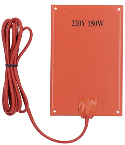Heizkissen, 150 W, 220 V, Silikonkautschuk-Heizmatte, Temperaturbeständigkeit von -60 ℃ Bis 250 ℃, 4,7 X 7,3 Zoll Große Entfeuchtungsplatte Mit Schneller Wärmeerzeugung Für Schrankbox
