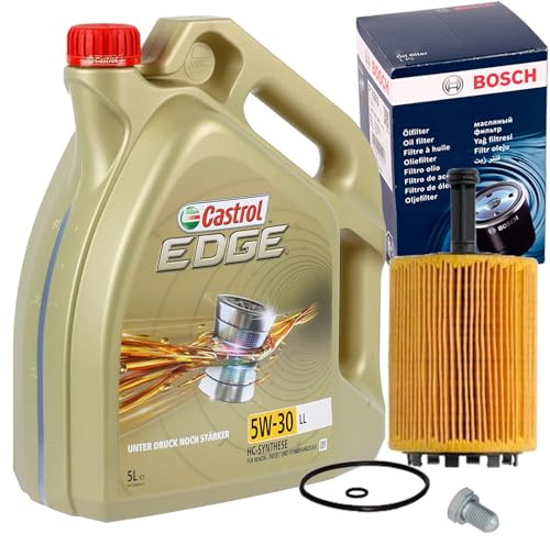 Ölfilter 5W30 Öl | 5W-30 Edge + Schraube für A3 8P Passat 3C T5 Golf 5 6