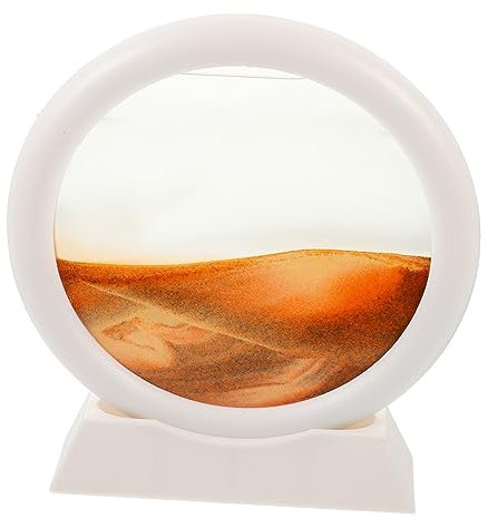 TOYANDONA Bewegliches Sandkunstbild Fließendes Natur-sandkunst-ornament Für Home Office Arbeitszimmer-dekoration Stabile Tisch-kunst