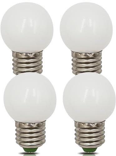 TRIJZHOU 4 Pack E27 LED Light Bulbs Equivalent 30W Halogen Warm White 3000k 3W 220V 230V Edison Screw Energy Saving G45 Base Golf Ball Bulb