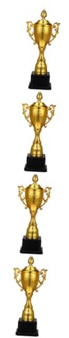 HANABASS 4 Stück Trophäe evengers event tassen pokale pokal wm spielzeug mugs teenet cupons spielessen abhaltetöpfchen näpfe tasse it cucup award kleiner Partypokal Plastik Wiederverwendbar