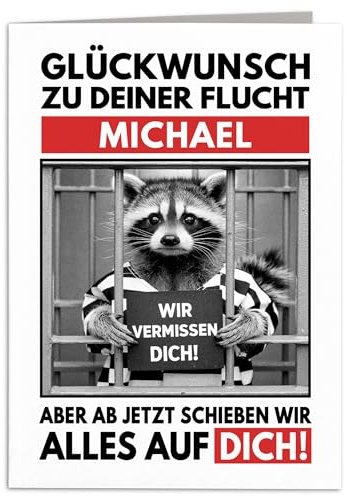 Abschiedskarte Kollegen personalisiert zum Jobwechsel mit Umschlag | Personalisiert, 350 g/m² Fine-Art-Papier, inkl. Umschlag, Abschied von Kollegen