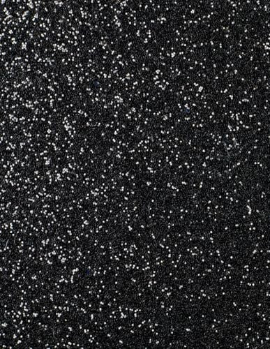 Faux Black Glitter 8.5x11 Bullet Dotted Notebook: 100 blank dot-grid pages