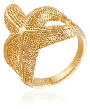 jtkhaweh Ring Ringe Damen Bijouterie Herren Seestern-Ring 金色