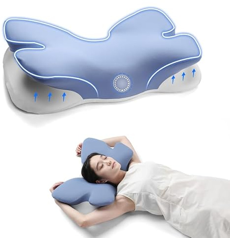 Orthopaedic Neck Pillow Supportive - Ergonomic Memory Foam Contour Pillow for Side Sleepers, Cervical Spine Alignment (Butterfly Wing Design)