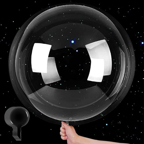 40cm Jumbo Bobo Klar Luftballons, 30 Stück BoBo Ballon, Kristall Blase Klar Ballons, Wiederverwendbare Bubble Ballons für Geburtstag Party Hochzeit Jahrestag Geburtstag Party Dekorationen(20Zoll)