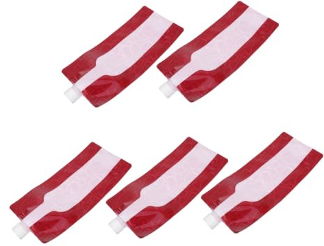 SOLUSTRE Pochettes Pliables pour Conservation et Transport pour Bouteille de Vin 750ml Lot de 5 en Plastique Réutilisable et Étanche Lors Déplacements