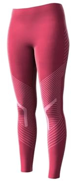 Crivit - Mutande funzionali da donna, senza cuciture, per sci, leggings termici caldi, bacca/rosso L, XS-XL