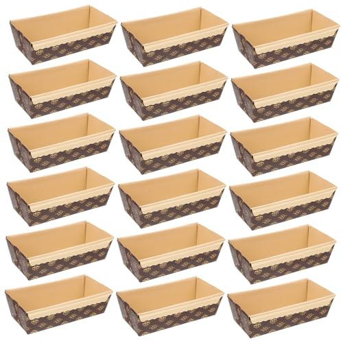 Molde Desechable para Pan 25 Piezas de Papel Coffee