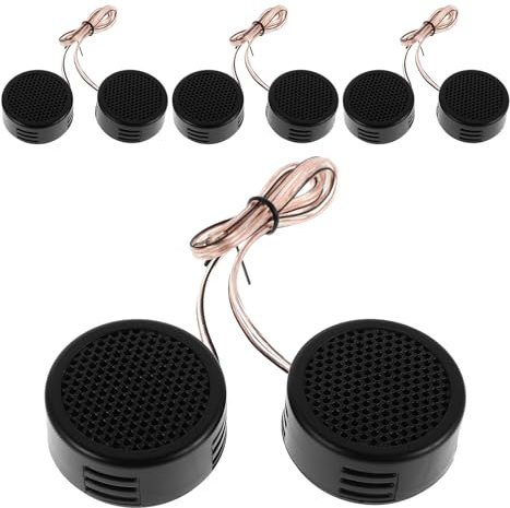 LRXIYODE 4 Paires Tweeters Dôme pour Voiture Haut-parleurs Aigus pour Système Audio Auto Accessoires Durables pour Modification de Sonorisation Automobile