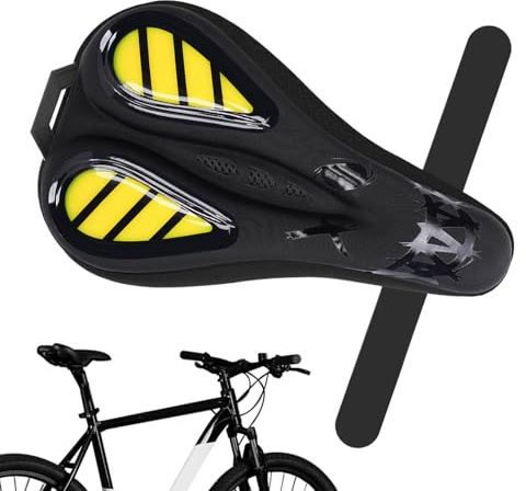 Coprisella Per Bicicletta,Antiscivolo E Assorbimento Delle Vibrazioni,Copertura Per Sella Della Bicicletta Per Ciclismo | per Ciclisti su Lunga Distanza Ciclisti Occasionali Appassionati di Ciclismo T