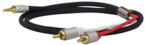 Dynavox 207385 - Cavo audio stereo, da maschio a maschio, 3 m, colore: Nero