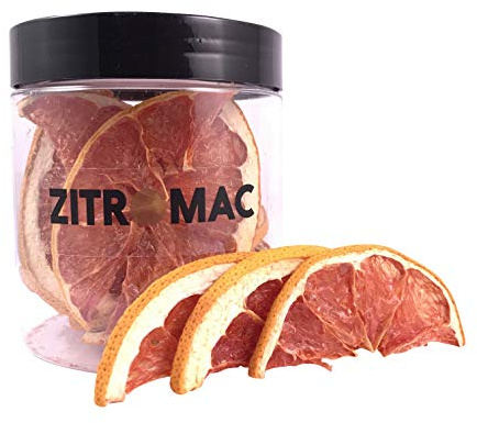 Pomelo Deshidratado para Cóctel, Fruta deshidratada sin Azúcar para Coctel, Decoración Comestible, Repostería, Navidad, Bebidas, Iinfusiones - Rodaja de Pomelo Seca 100% Natural sin Aditivos 45g