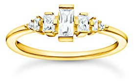 THOMAS SABO Damen Ring mit sieben weißen Steinen