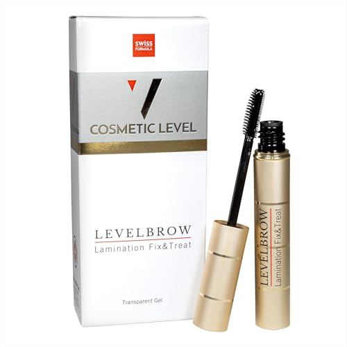 COSMETIC LEVEL, LEVELBROW, Lamination Fix & Treat | Topcoat trasparente per sopracciglia piene e definite | Gel no tranfer |Asciugatura Ultra-Rapida | Applicazione Facile e Veloce | 6 ml