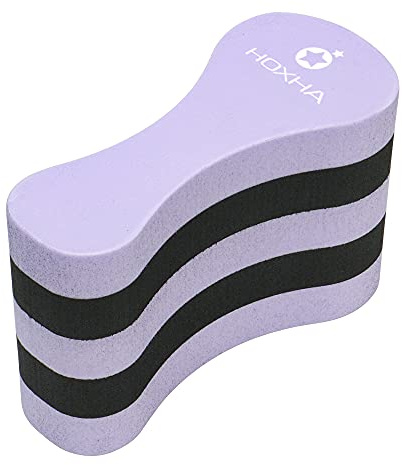 Pull Buoy Black & Purple, EVA 5 Layer Swim Float Training Sport for Adult