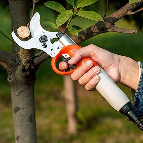 Tijeras eléctricas, Tree Branch Prune 45Mm Tijeras de podar Recargables Profesionales Piggyback 36 V Tijeras de Herramientas Ajustables 8-10 Horas de Trabajo