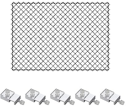 Aquarium Screen Net Aquarium Cover with Net Holder Replacement Net Anti-jumping Aluminum Alloy Portable Jump Guard Gadget Transparent mesh Netting