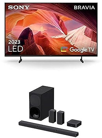 Sony BRAVIA | KD-43X80L | LED | 4K HDR | Google TV HT-S40R - 5.1.-Kanal-Soundbar, Schwarz