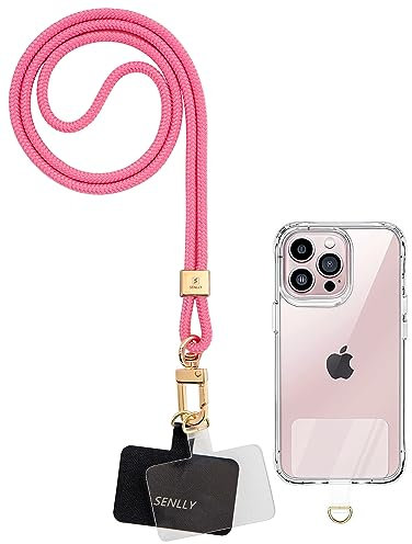 SENLLY Universal Handykette mit Ultradünne Patch, Originellem Minimalistisch Design Handy Hals Umhängeband