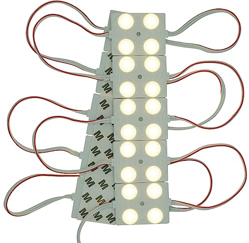 VIMLED 12V LED Einspritzmodule – 10 Stück à 4 W / 360 lm in warmweiß – IP67 wasserfeste SMD LED Injektion Module zur Beleuchtung für Lichtwerbung, Ambiente oder als Arbeitslicht