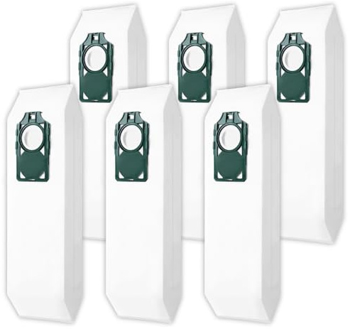 HEPA Bags for Riccar Supralite RLH-6, R10S, R10CV, R17, R10P, R10, RLHC-6; for Simplicity Freedom SLH-6, S10S, S10D, S10CV, S10P, S10, S10SAND, SLHC-6 Upright Vacuums, 6 Pack Odor-Fighting Vacuum Bags