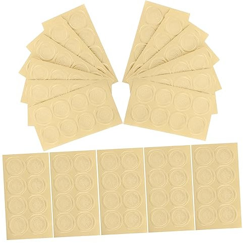 Tofficu 20 Selbstklebende Goldene Verschlussaufkleber Backetiketten mit Prägefolie Haftstark für Geschenkverpackungen Briefumschläge und Selbstgemacht Glutenfreie Verpackungssticker