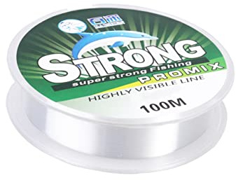 Durchsichtige Nylonschnur 100m, Abriebfest für Angelaktivitäten | Hohe Transparenz, Glatte Leineigenschaft, Knotenfestigkeit 3, 9kg und Zugkraft 5, 6kg