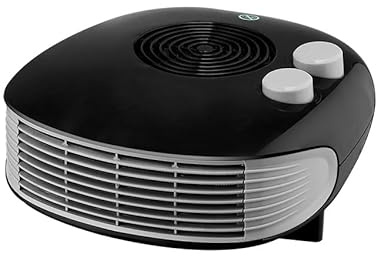 Termoventilador Horizontal 2000W, 3 funciones, termostato regulable, piloto luminoso, 2 potencias, compacto para calentar y ventilar espacios.