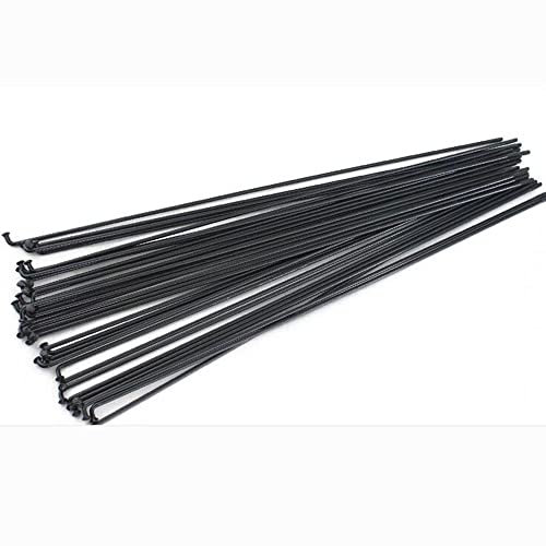 SFQEVHRZ Fahrradspeichen,Radspeichen,. 40 stücke 14G J Bend Stahl MTB Rennrad mit Äpfeln und Fahrrad Speichenreflektoren 76-305mm(233 Mm)