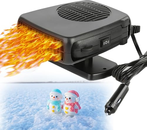 Showvigor Car Heater, Car Heater Defroster With 2 in 1 Heating/Cooling, Anti-Fog Plug in Cigarette Lighter for Car Defroster Windshield Fast Defogge, Suitable for Cars