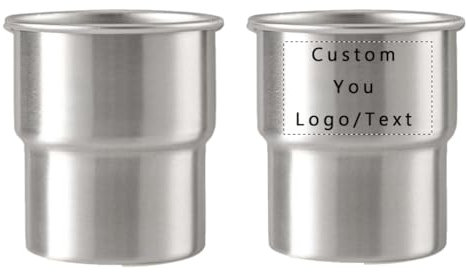 Personalised Stainless Steel Tankard, Tankards for Men, Personalise with Any Message - Stainless Camping Cups for Beer, Ice Coffee, Juice (Silver)