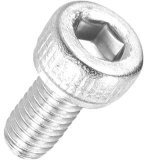 Kozelo 100 Stück Zylinderschrauben mit Innensechskant - [M2.5-0.45 x 6mm] 304 Edelstahl Vollgewinde Allen Innensechskant Antrieb für Elektromotor 3D-Druck Lüfter Motorenaustausch, Silber