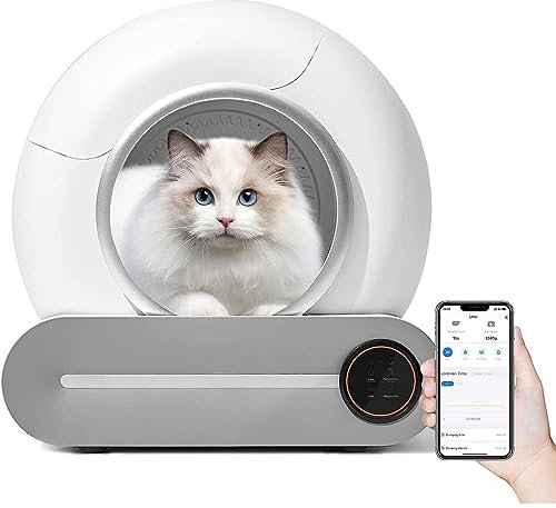 Self-Cleaning Cat Litter Tray - Electric Proof Splash Sandbox Cat Pet Supplies Cat Wc - App Automatic Toilet For Cats - Litter Box