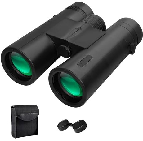 Cpolebev 12x42 Hochleistungs-Fernglas mit Handy-Adapter, Wasserdicht und mit Geringer Lichtstärke für die Vogelbeobachtung, die Jagd, auf Reisen, mit Hochwertiger Verarbeitung und Langlebig.
