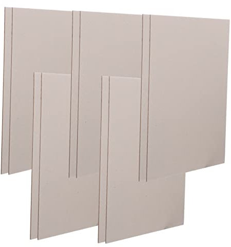 LIFKOME 10 Stück Selbstgemacht Malpappe Verdickter 1,5mm Graukarton A4 Bastelpapier Für Kinder Papierschneiden Grußkarten Kindergarten Kunst