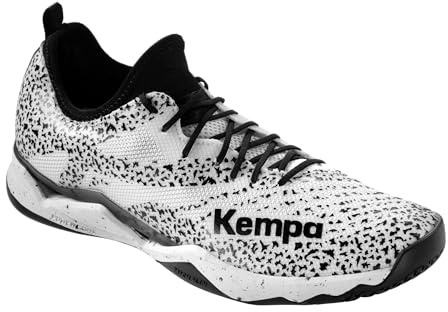 Kempa Wing Lite 2.0 Handbollsskor för män, vit/svart, 45 EU, Vit svart, 45 EU