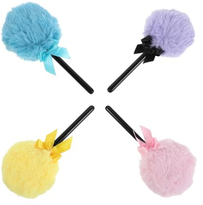 TOYZFRIENDY 4stücke Flauschige Puderquaste Für Lose Gesichtspuder Abwaschbare Make-up-quaste Kompaktpuderquaste Mit Weichen Pads Vielseitig Verwendbar Für Grundierung Und Contouring