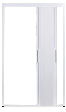 XLIHAWY Individuelle Falttür Mit Fenster, Schiebetür Mit Doppelöffnung Trennwand, Innen-Akkordeon Raumteiler Für Kleiderschrank Küche Schlafzimmer(100x200cm)