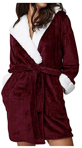 Vestaglia Donna Invernale Vestaglia Pile Donna Estiva Da Camera Corta Pelosa Vestaglie Accapatoio Casa Ragazza In Lunga Notte Taglie forti Xxl Accappatoio Trapuntata Con Bottoni Rosa Bademantel Damen