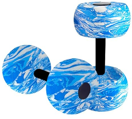 per aqua-aerobica, attrezzo da fitness in schiuma antiscivolo, 2 pezzi, per acqua-aerobica, per adulti, uomini, donne e bambini, allenamento, nuoto, all'aperto, palestra